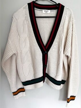 Zenana Outfitters Aspen Drive Contrast Cardigan